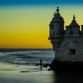 the fisherman and his tower ( #Portugal #Lisbon #riverTagus )