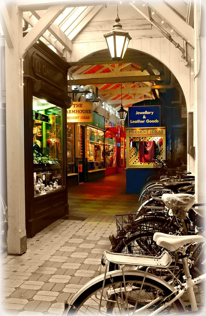 Oxford ..High Street entrance to the covered market ...