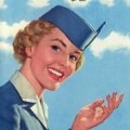 A great look at what Pan Am stewardesses were sporting back in vintage airline travel.